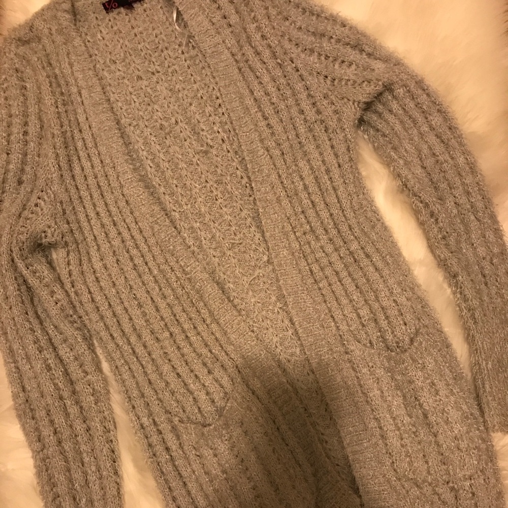 Fuzzy cardigan